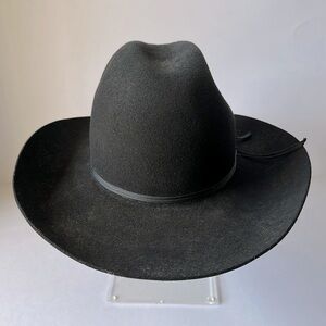 Vintage RESISTOL Quarter Horse Rodeo Black Cowboy Hat